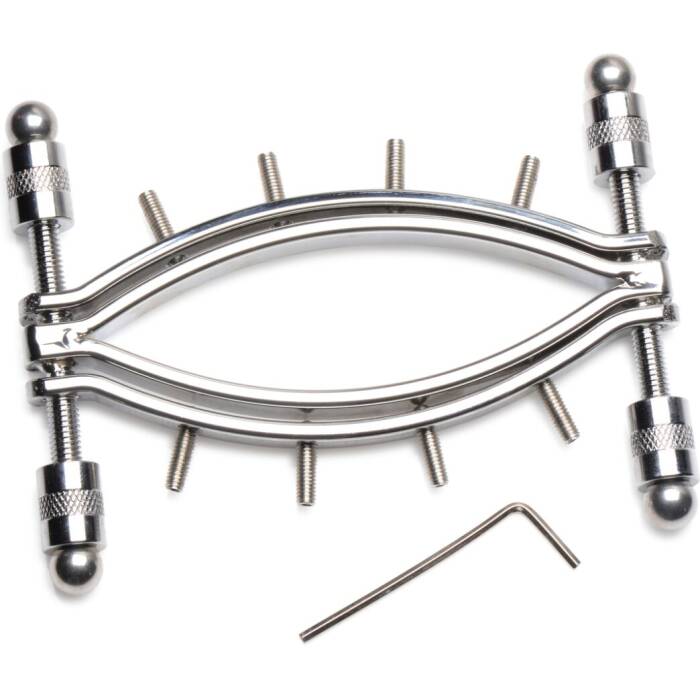 Затискач для вагіни Master Series: Spread 'Em Poker Vagina Clamp with Adjustable Pressure Screws, ши