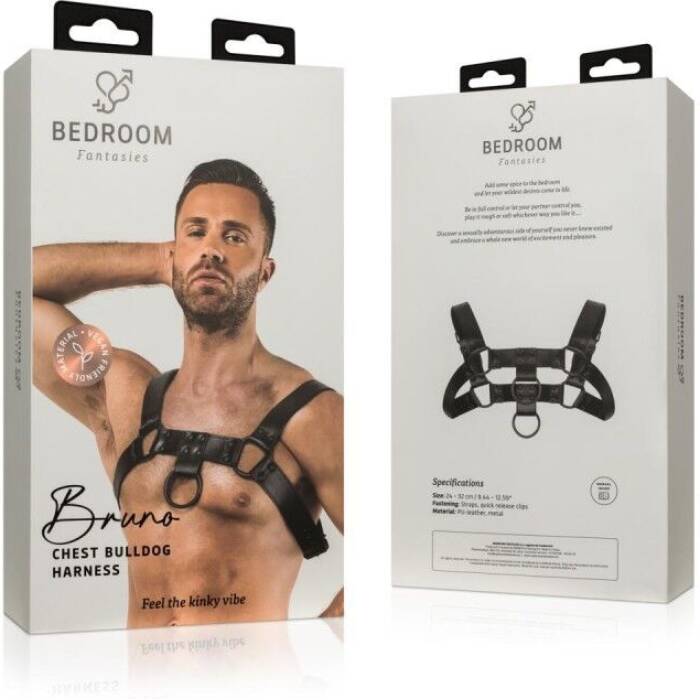 Портупея на плечі Bedroom Fantasies: Bruno Bondage Harness, чорна