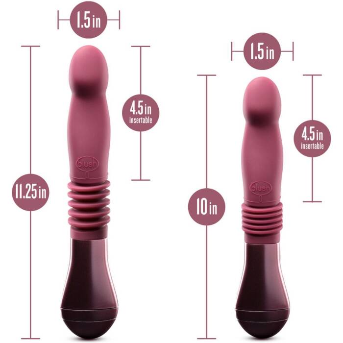Пульсатор Temptasia by Blush - Trixie Thrusting Dildo - Wine Red