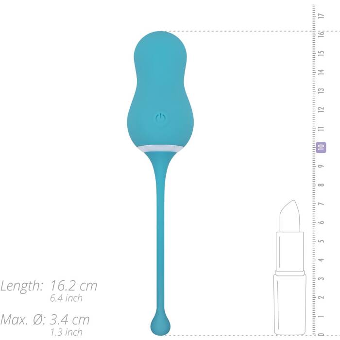 Віброяйце Cala Azul - Elena Vibrating Egg With Remote Control
