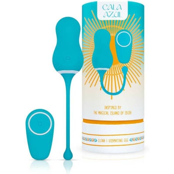 Віброяйце Cala Azul - Elena Vibrating Egg With Remote Control