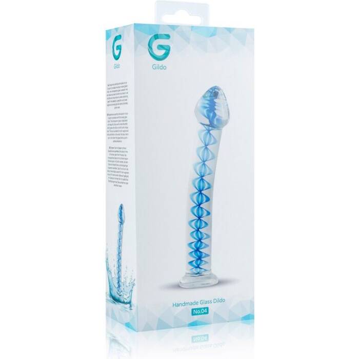 Скляний дилдо Gildo Glass Dildo No. 4, для точки G та простати