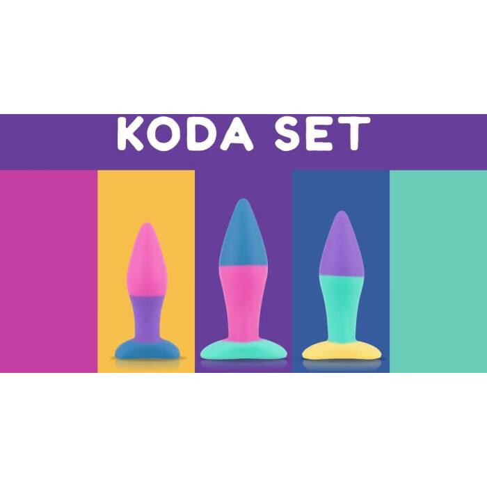 Набір анальних пробок PMV20 Koda – Butt Plug Set, діаметр 2,9 см, 3,9 см, 5 см