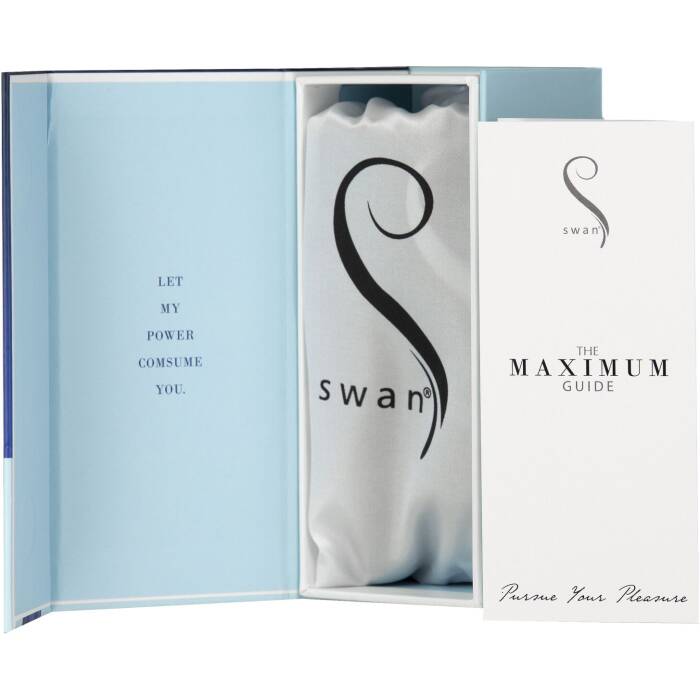 Віброкуля Swan Maximum + Comfy Cuff Blue, суперпотужна, різна інтенсивність, силіконова манжета