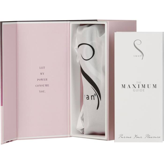 Віброкуля Swan Maximum + Comfy Cuff Pink, суперпотужна, різна інтенсивність, силіконова манжета