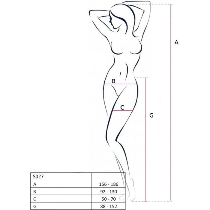 Еротичні колготки-бодістокінг з ажурним поясом Passion S027 One Size, red, відкритий доступ