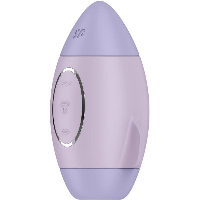 Вакуумний стимулятор з вібрацією Satisfyer Mission Control Violet, 2 незалежні мотори