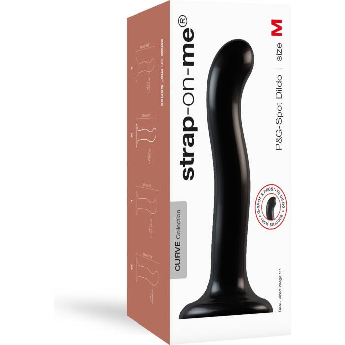 Насадка для страпона Strap-On-Me P&G-Spot Dildo, силикон, размер M