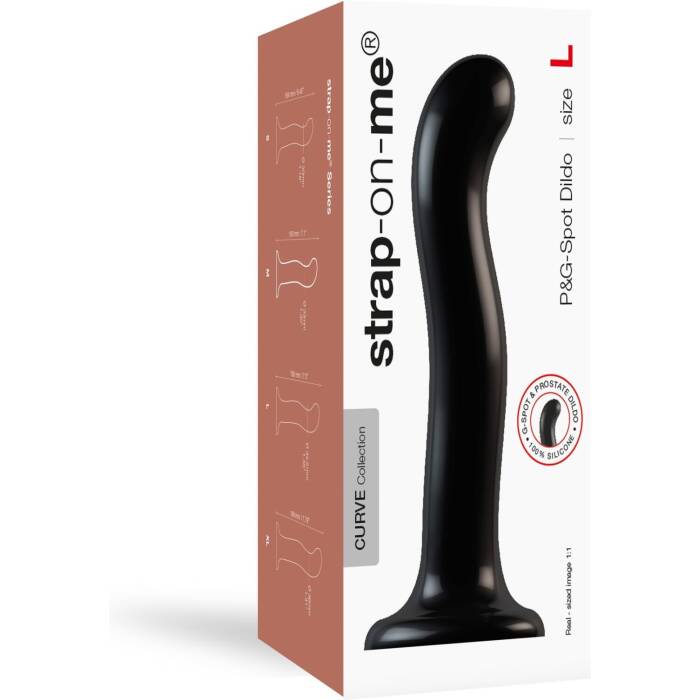 Насадка для страпона Strap-On-Me P&G-Spot Dildo, силикон, размер L