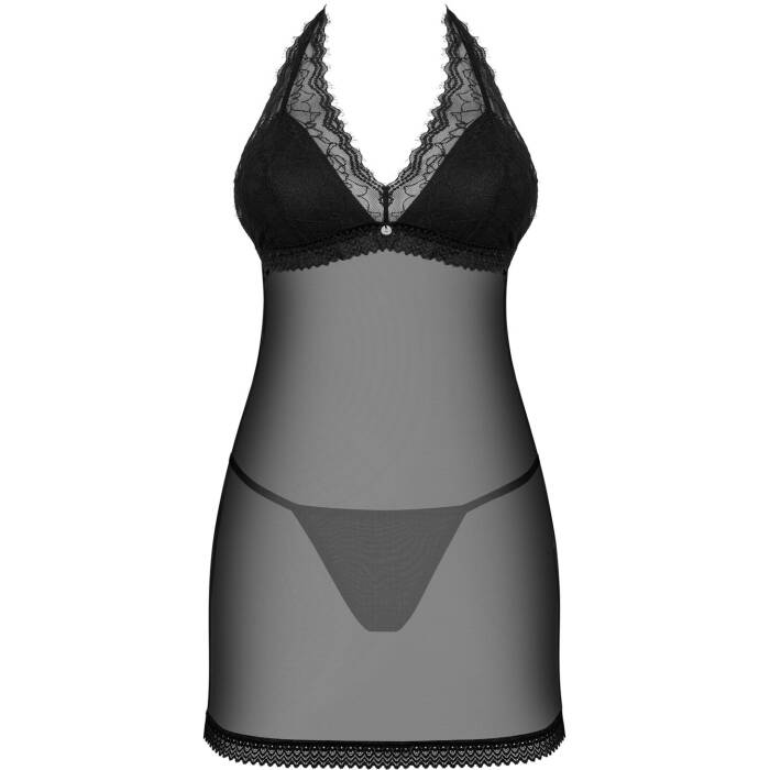 Пеньюар Obsessive Medilla chemise & thong XS/S