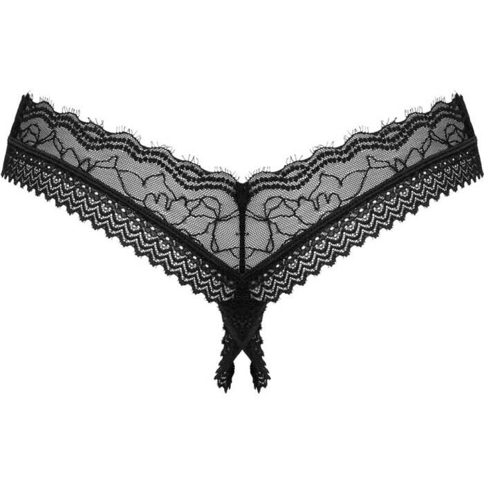 Трусики Obsessive Medilla crotchless thong XL/2XL