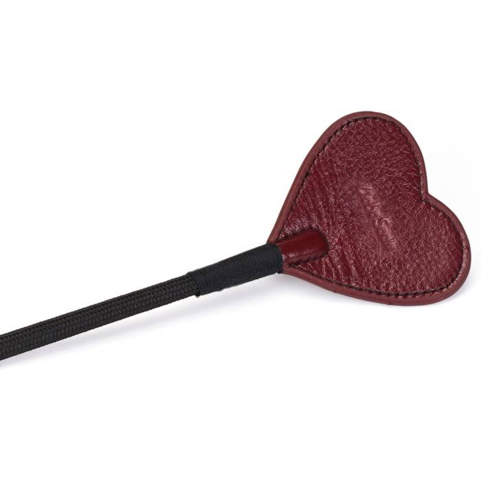 Шльопалка-сердечко Liebe Seele Wine Red Riding Crop with Heart-Shape Tip, натуральна шкіра