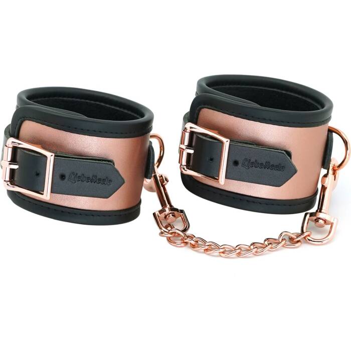 Поножі Liebe Seele Rose Gold Memory Ankle Cuffs, натуральна шкіра, рожеве золото