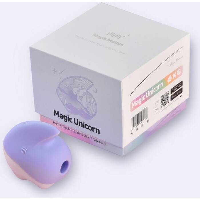 Вакуумний кліторальний смарт-стимулятор Magic Motion Unicorn Purple з вібрацією