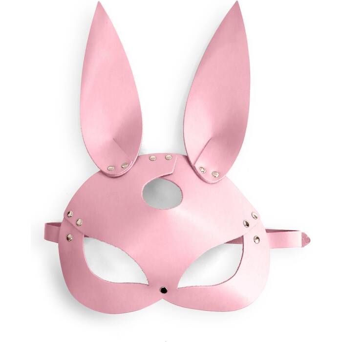 Шкіряна маска Зайчика Art of Sex - Bunny mask, колір Рожевий