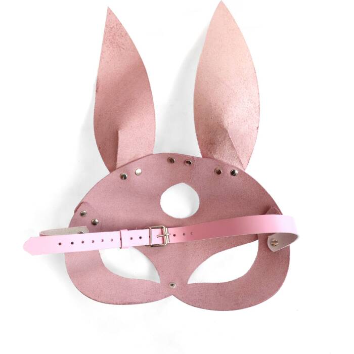 Шкіряна маска Зайчика Art of Sex - Bunny mask, колір Рожевий