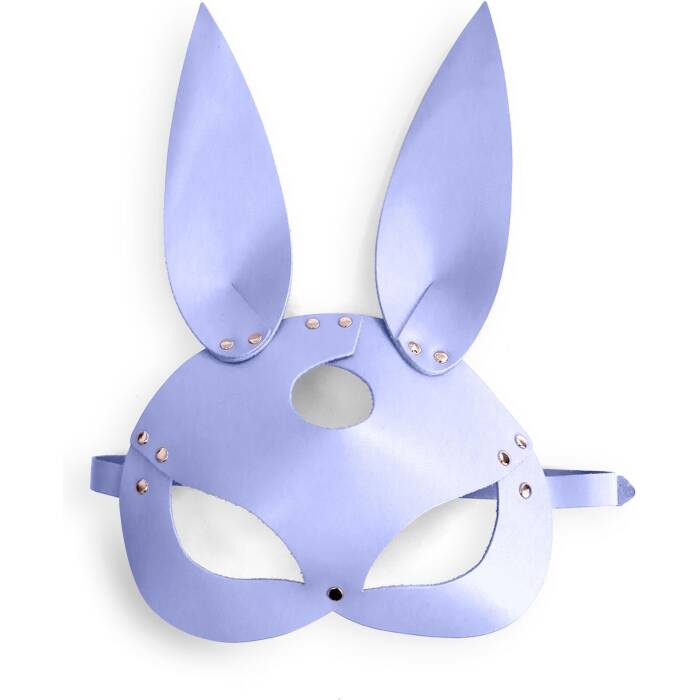 Шкіряна маска Зайчика Art of Sex - Bunny mask, колір Лавандовий