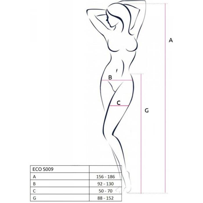 Еротичні колготки-бодістокінг Passion ECO S009 red