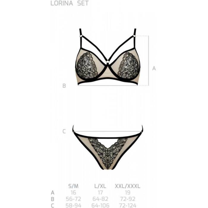 Комплект LORINA SET beige L/XL - Passion