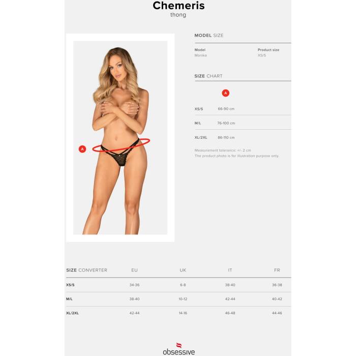 Трусики Obsessive Chemeris thong M/L