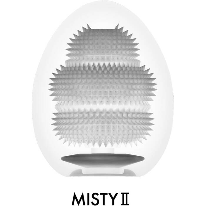 Мастурбатор-яйце Tenga Egg Misty II, щільний TPE, пробник лубриканту 5 мл