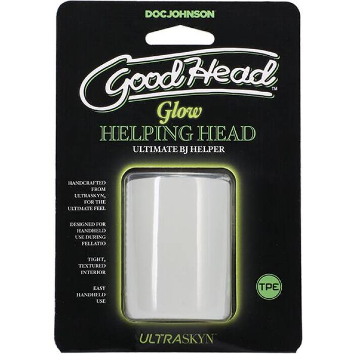 Мастурбатор Doc Johnson GoodHead - Glow Helping Head