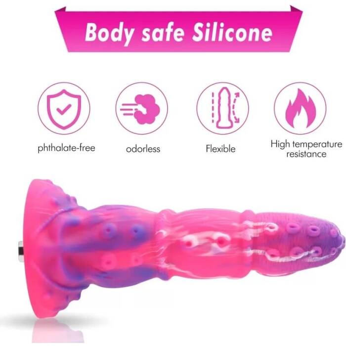 Силіконовий дилдо Hismith Silicone Tentacle Dildo Monster Series