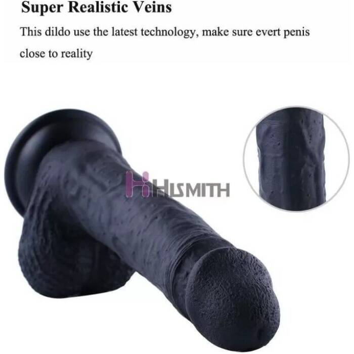 Силіконовий дилдо Hismith 8.3" Silicone Dildo Black