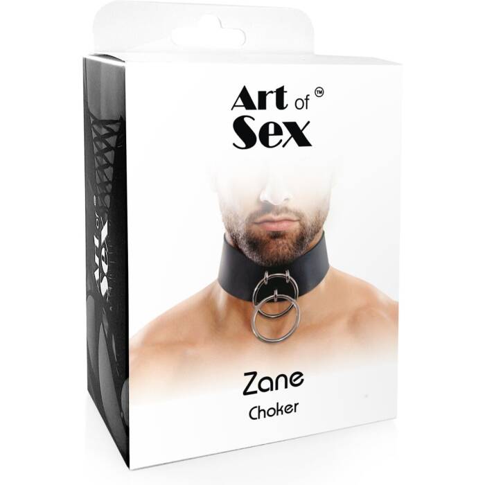 Чоловічий чокер із натуральної шкіри Art of Sex - Zane Collar