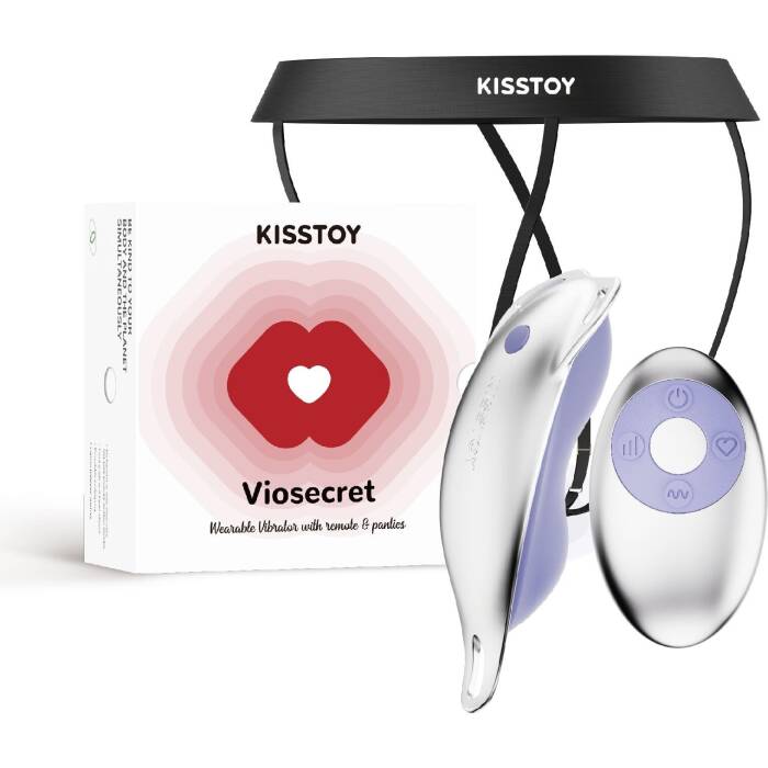 Вібратор у трусики KISSTOY Viosecret, пояс для фіксації та пульт ДК у комплекті