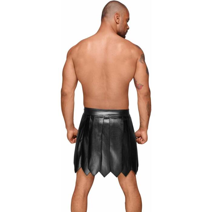 Чоловіча спідниця гладіатора Noir Handmade H053 Eco leather men's gladiator skirt - S