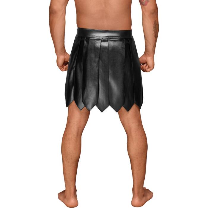 Чоловіча спідниця гладіатора Noir Handmade H053 Eco leather men's gladiator skirt - S