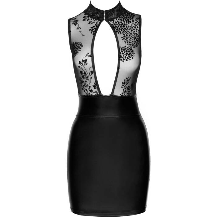 Сукня Noir Handmade F241 Short dress with powerwetlook skirt and tulle top - XXL