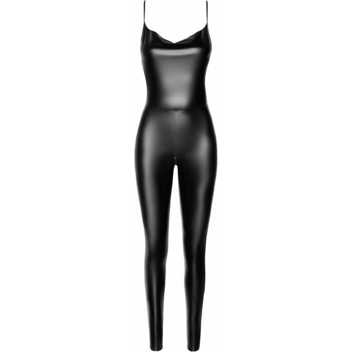 Комбінезон Noir Handmade F306 Mirage catsuit with jewelry rhinestone chain adorning the back - S