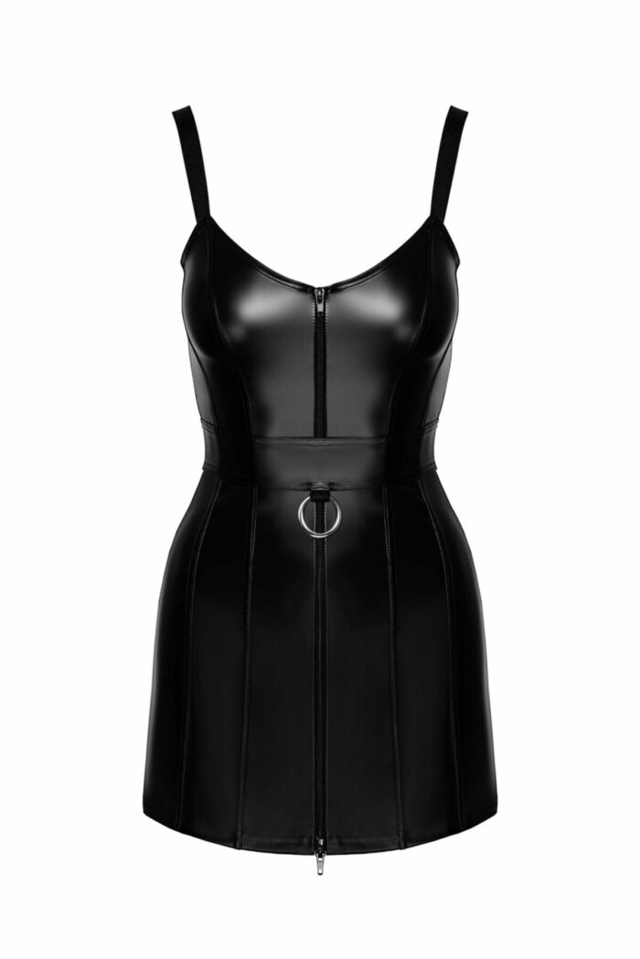 Сукня Noir Handmade F320 Starlet wetlook minidress with ring belt - S