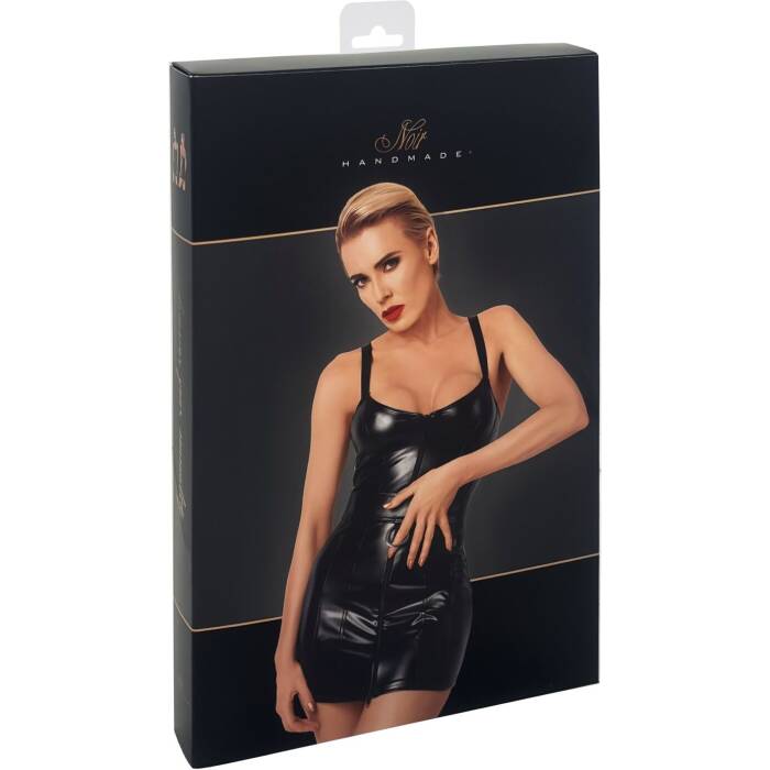 Сукня Noir Handmade F320 Starlet wetlook minidress with ring belt - L