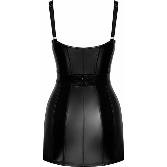 Сукня Noir Handmade F320 Starlet wetlook minidress with ring belt - L