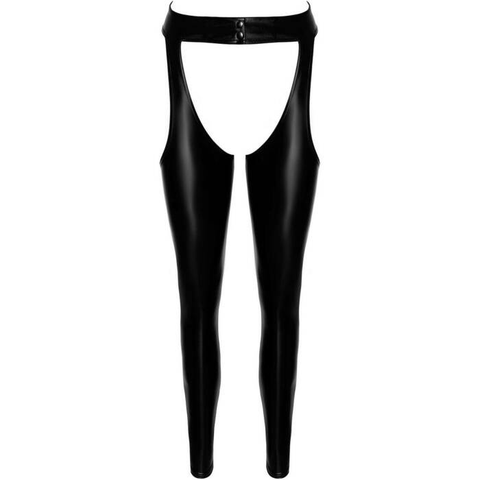 Легінси з відкритими стегнами Noir Handmade F323 Rebel wetlook chaps - S