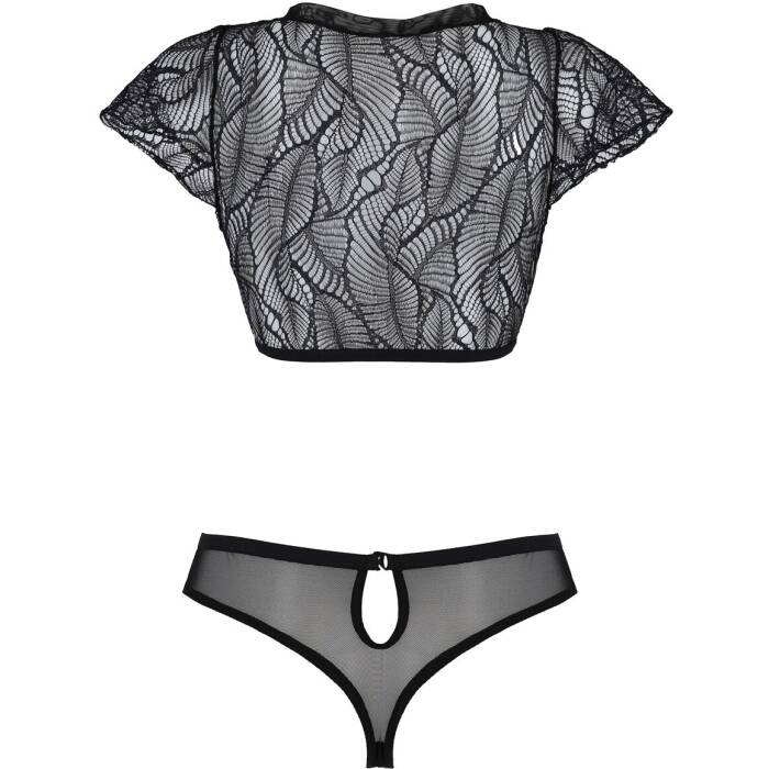 Комплект Passion LEAFA BIKINI black S/M - ECO Passion