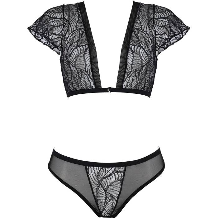 Комплект Passion LEAFA BIKINI black S/M - ECO Passion