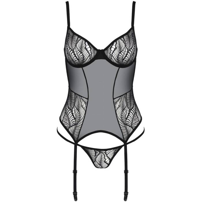 Корсет Passion LEAFA CORSET black L/XL - ECO Passion