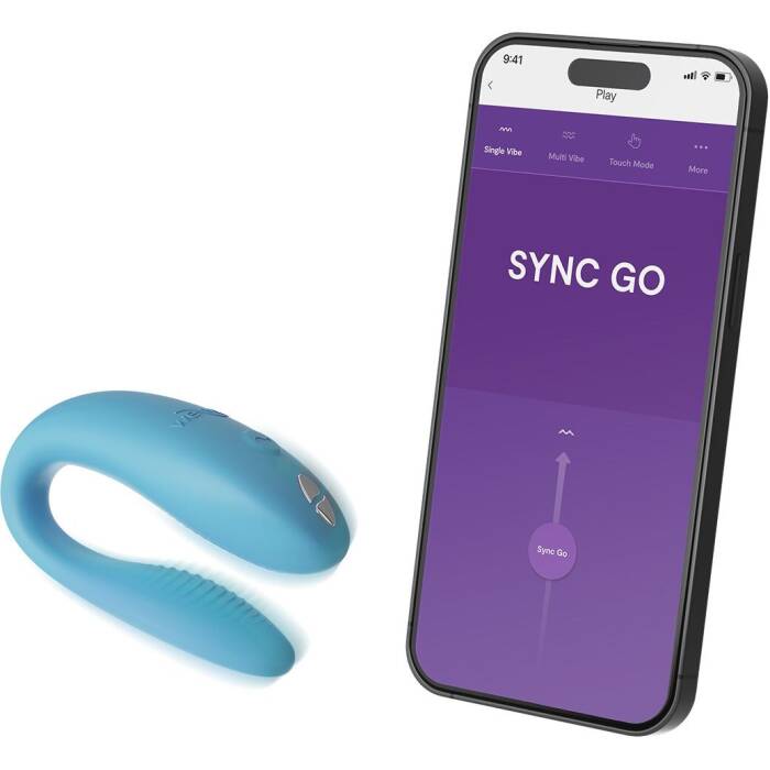 Смарт-вібратор для пар We-Vibe Sync GO Turquoise