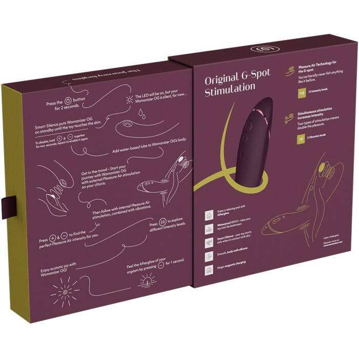 Вібратор для точки G з вакуумною стимуляцією Womanizer OG Aubergine