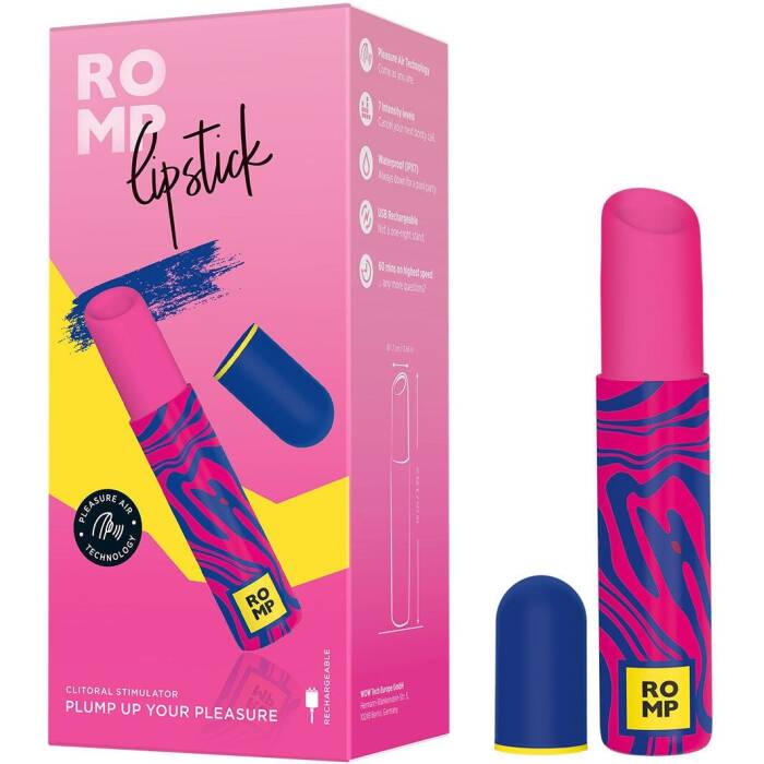 Вакуумний кліторальний стимулятор Romp Lipstick