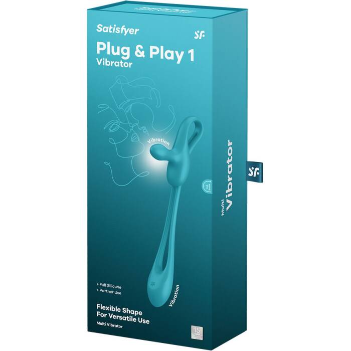 Мультивібратор Satisfyer Plug & Play 1, для неї та для нього, 2 мотори