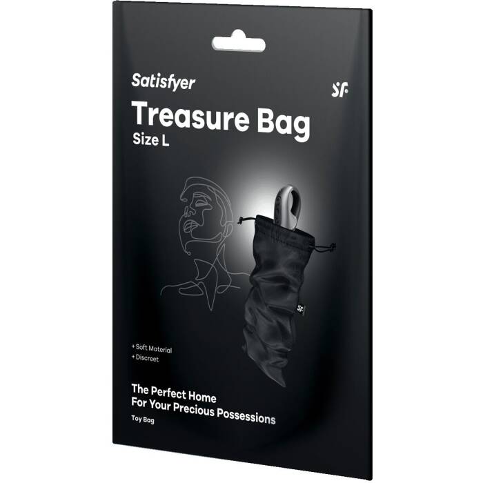 Мішечок для зберігання іграшок Satisfyer Treasure Bag L Black