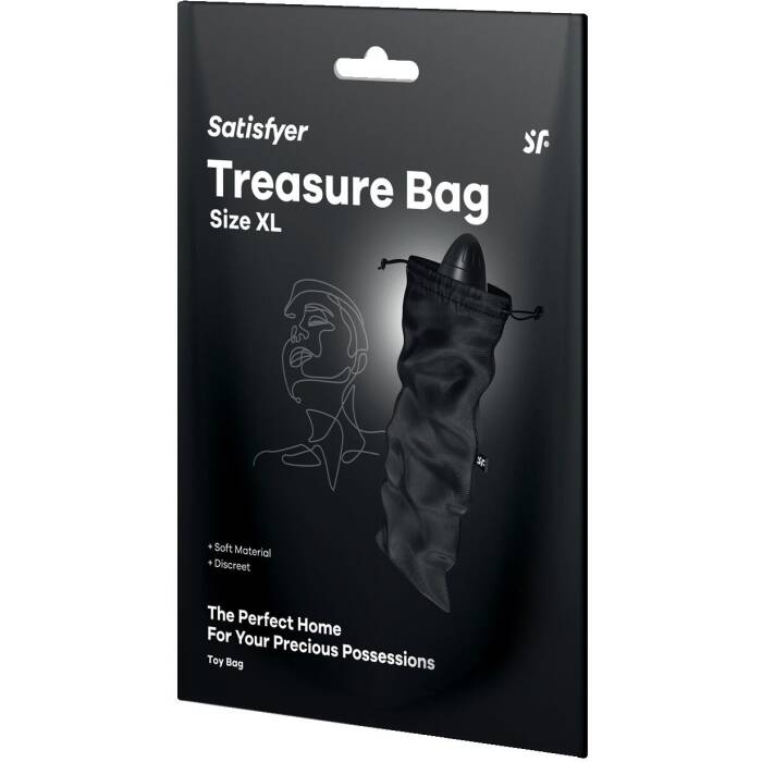 Мішечок для зберігання іграшок Satisfyer Treasure Bag XL Black