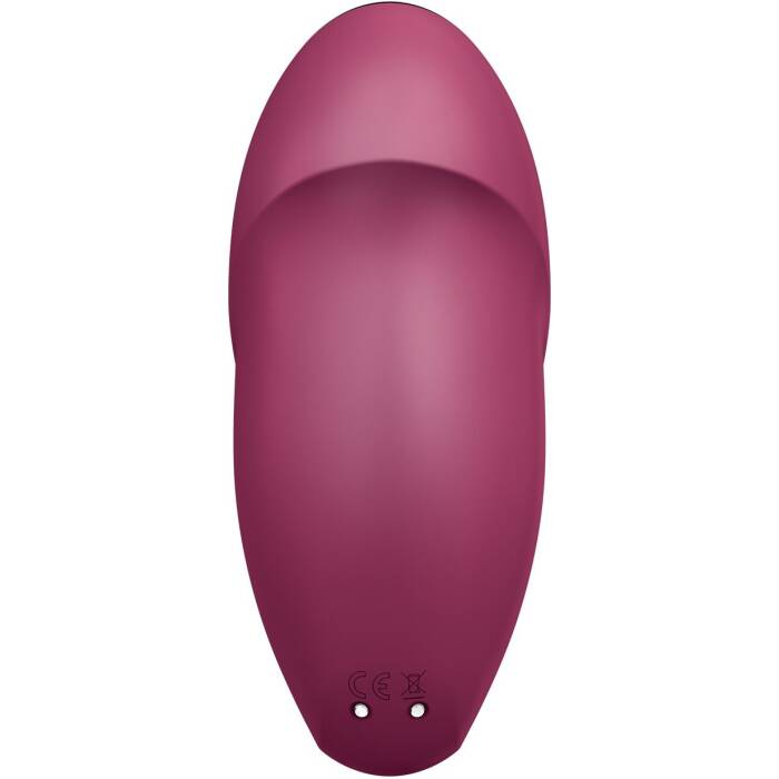 Вібростимулятор-пульсатор Satisfyer Tap & Climax 1 Red, ефект постукування пальцем, 2 мотори