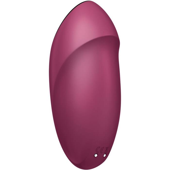 Вібростимулятор-пульсатор Satisfyer Tap & Climax 1 Red, ефект постукування пальцем, 2 мотори