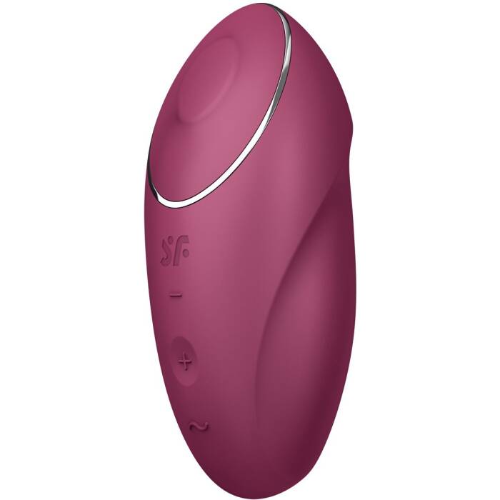 Вібростимулятор-пульсатор Satisfyer Tap & Climax 1 Red, ефект постукування пальцем, 2 мотори